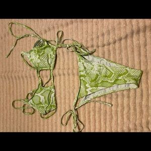 Snakeskin bikini